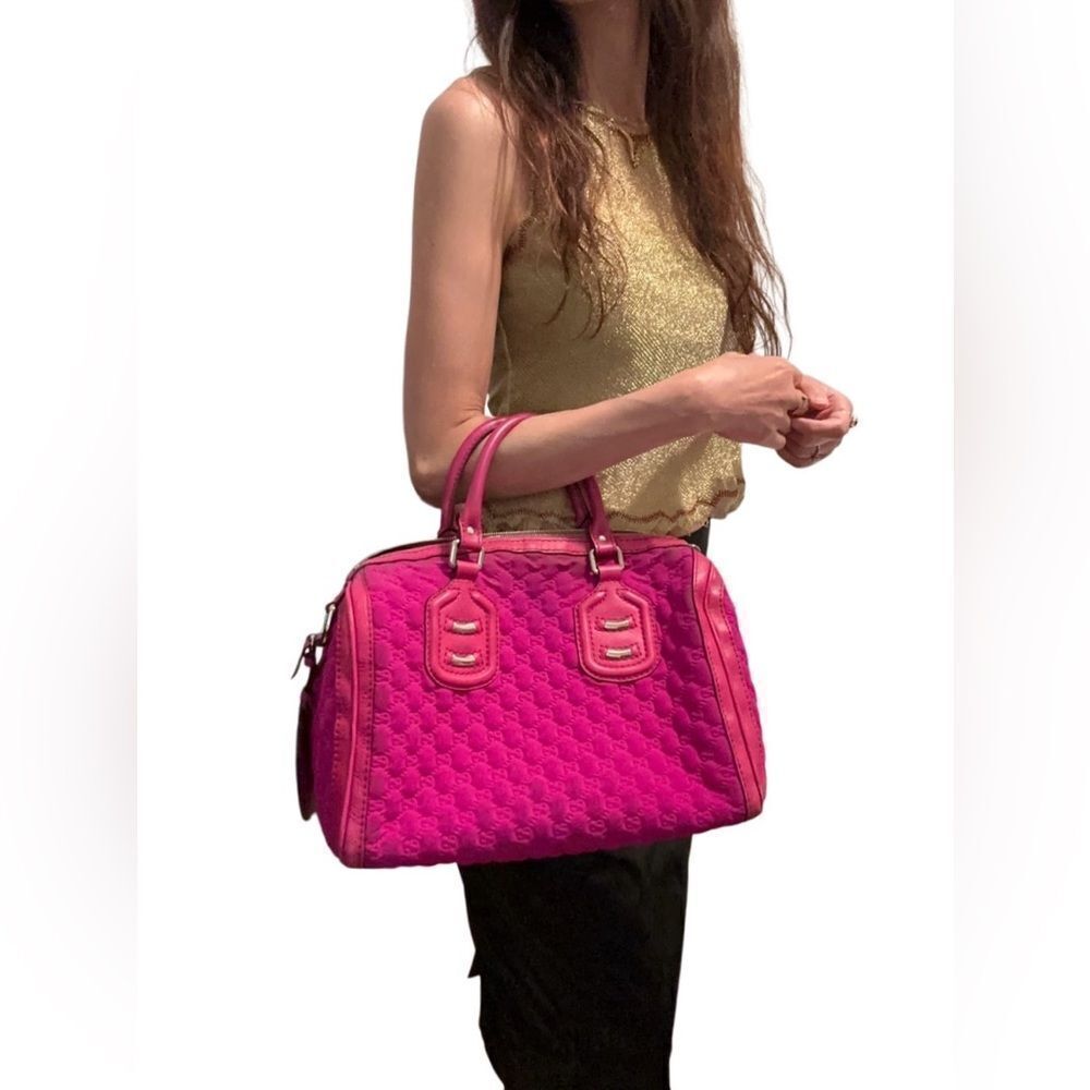 Elegant Pink Quilted Handbag